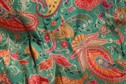 PGreen Forest Floral Blouse