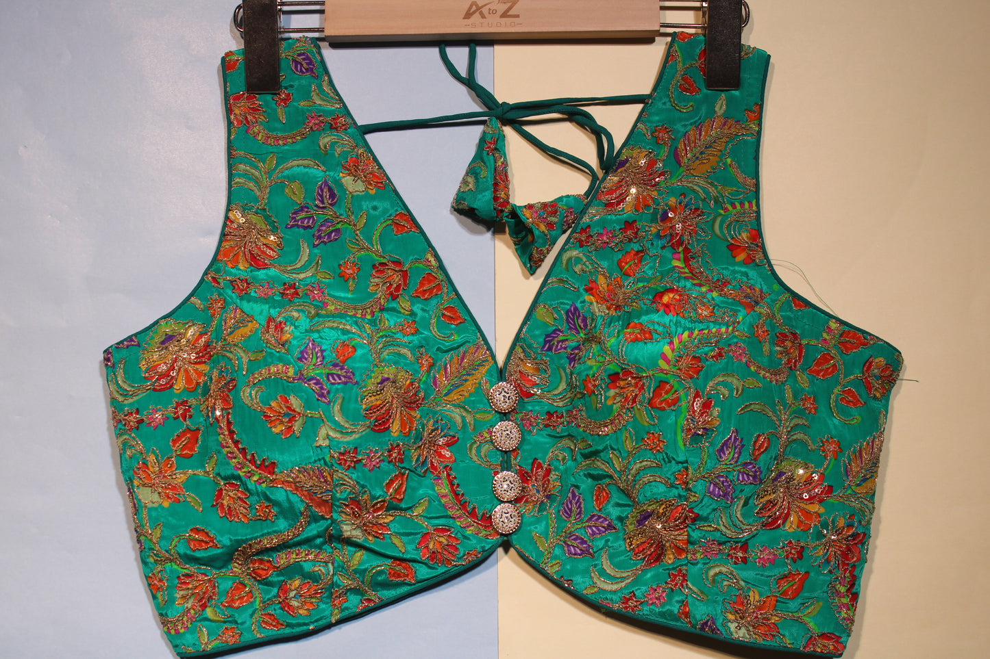 RGreen Garden Sequin Blouse