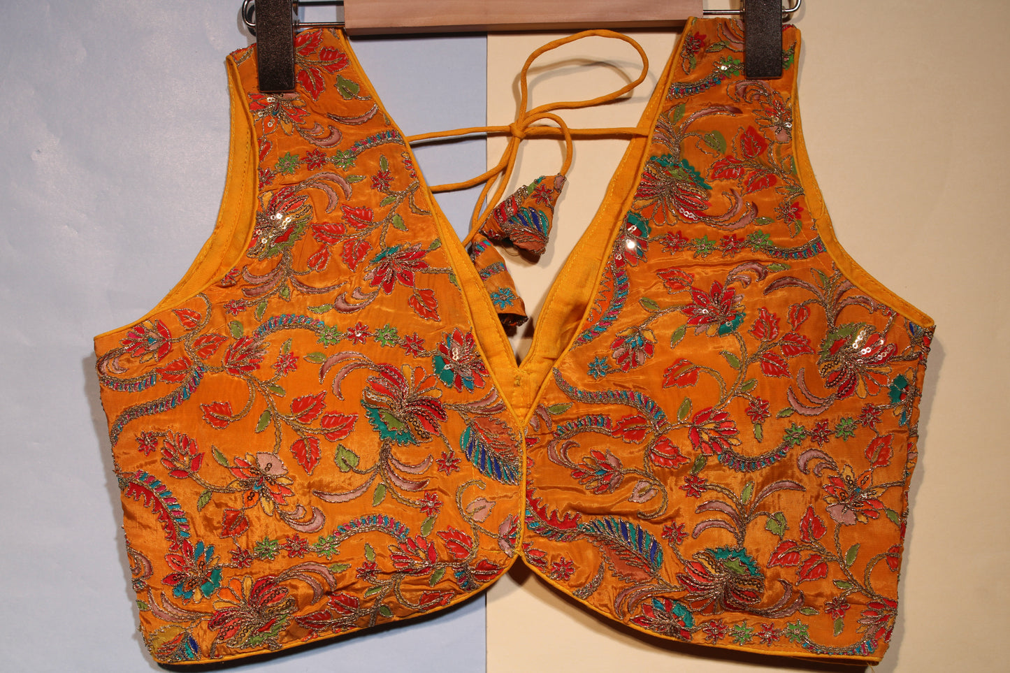 Yellow Embroidered Blouse