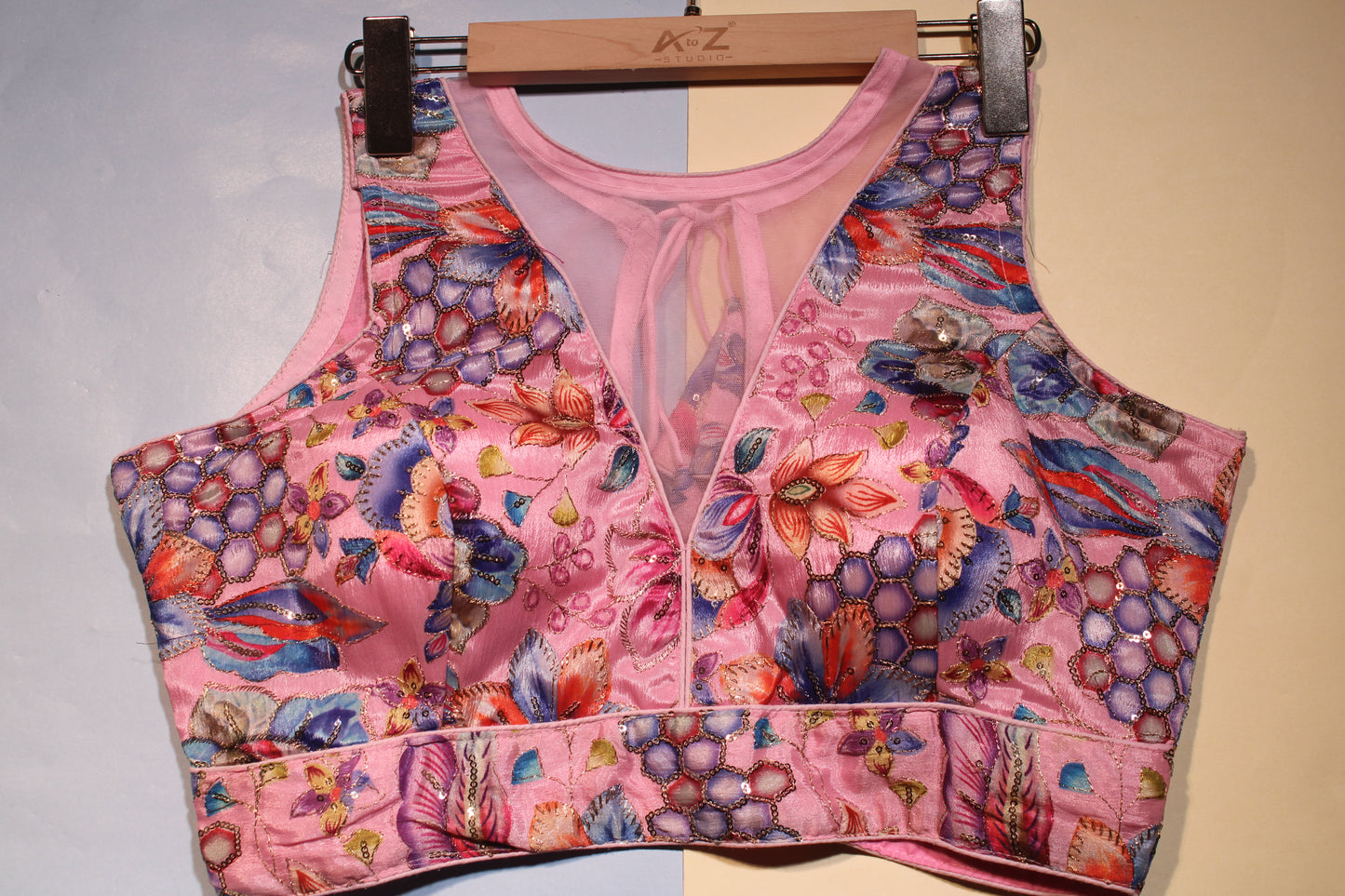 BPink Honeycomb Blouse