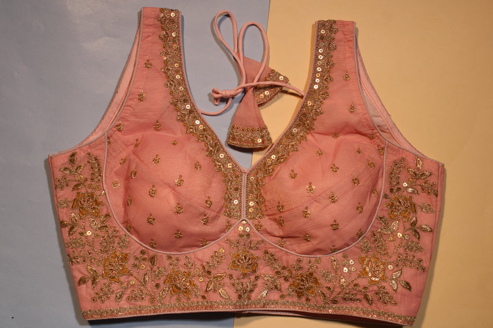 Pink Coral Evening Blouse