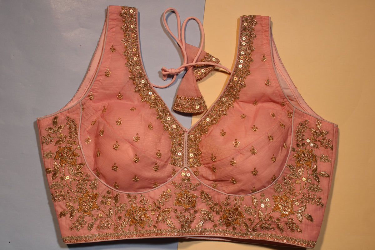Pink Coral Evening Blouse