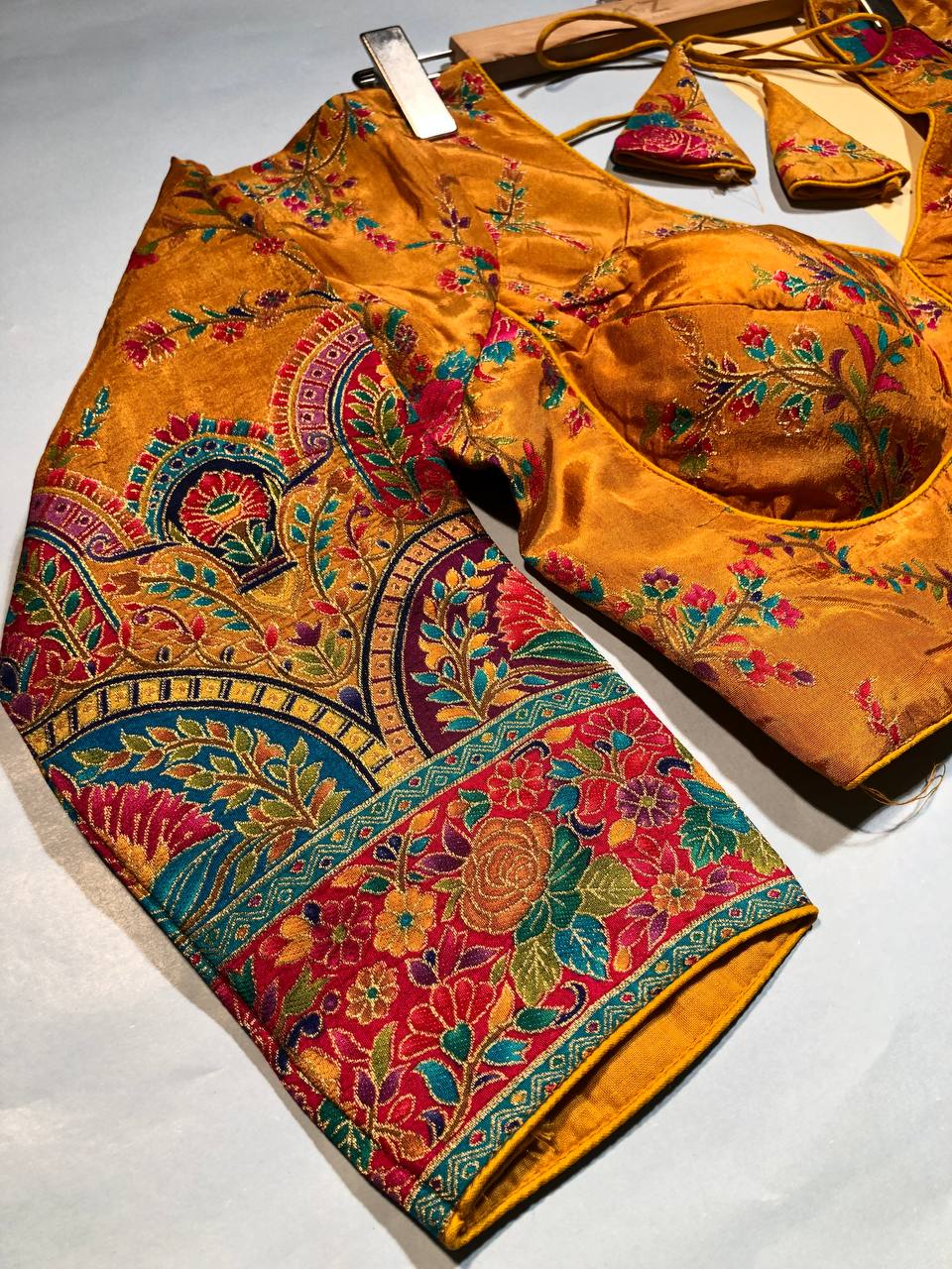 Gold Amber Floral Blouse
