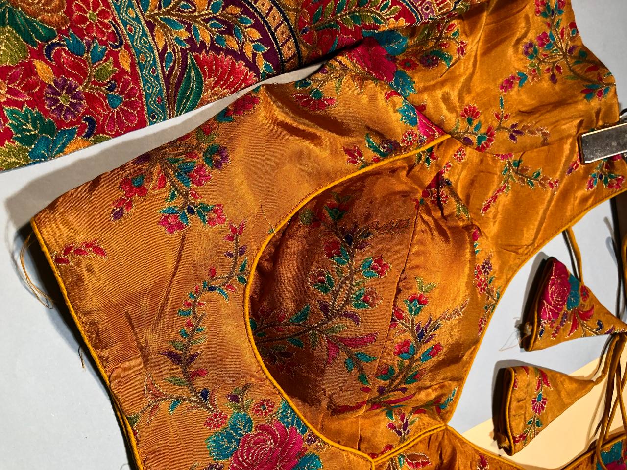 Gold Amber Floral Blouse