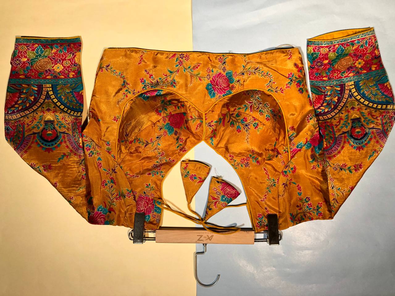 Gold Amber Floral Blouse